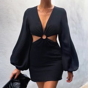 RUNAWAY Black mini dress size S